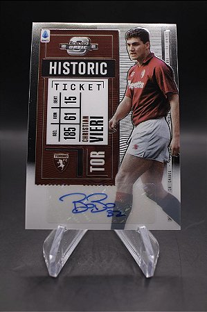 Christian Vieri - 2020-21 Chronicles Contenders Historic Ticket Serie A Auto /253 Torino