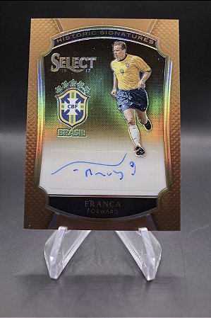 Franca - 2016 Panini Select Historic Signatures Copper Auto /49 Brasil
