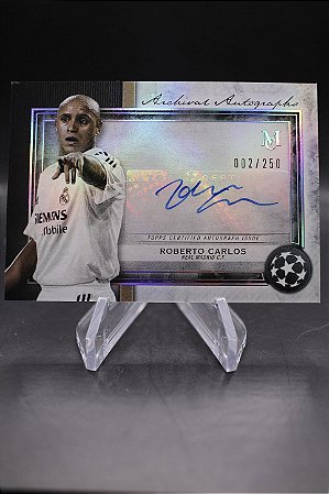 Roberto Carlos - 2020-21 Topps Museum Archival Autograph /250 Real Madrid