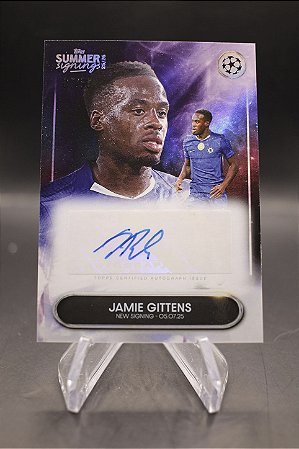 Jamie Gittens - 2025-26 Topps Summer Signings /50 Auto Chelsea
