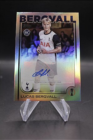 Lucas Bergvall - 2024-25 Topps UEFA Club Competitions Auto RC Tottenham