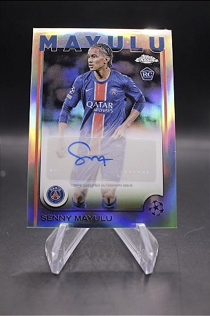 Senny Mayulu - 2024 Topps Chrome UEFA Club Competitions Auto RC