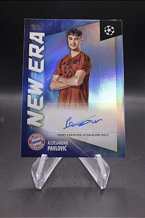 Aleksandar Pavlovic - 2024-25 Topps NEW ERA Uefa Champions Auto Bayern