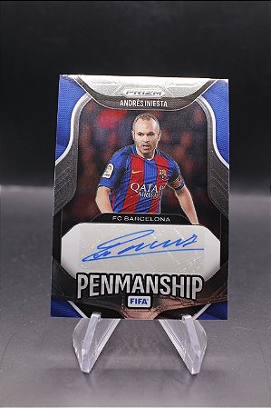 Andres Iniesta - 2025-26 Panini Prizm FIFA Penmanship Auto Barcelona
