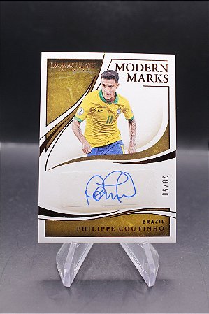 Philippe Coutinho - 2020-21 Immaculate Modern Marks Bronze Auto /50 Brasil