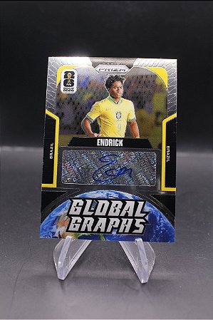 Endrick - 2026 Panini Prizm FIFA World Cup Global Graphs Auto Brasil