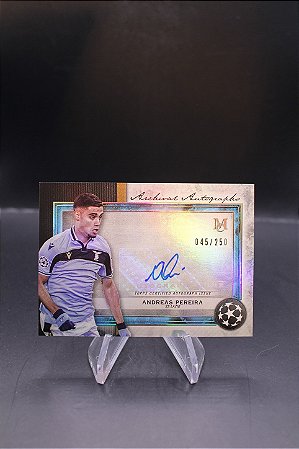 Andreas Pereira - 2020-21 Topps Museum UCL Soccer auto /250 Palmeiras