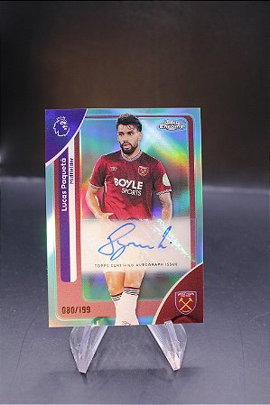 Lucas Paqueta - 2026 Topps Chrome PL Auto Aqua /199 Flamengo