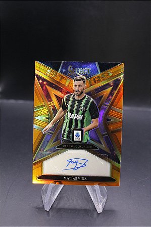 Matias Vina - 2025-26 Panini Select Serie A Orange /49 Auto Sassuolo