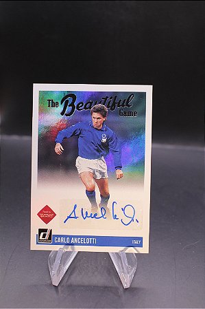 Carlo Ancelotti - 2021-22 Panini Donruss Beautiful Game Auto Italy