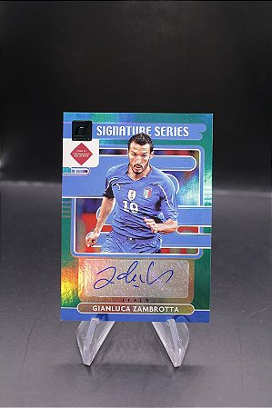 Gianluca Zambrotta - 2021 Panini Donruss Road to Qatar Signature Series Green Auto Italy