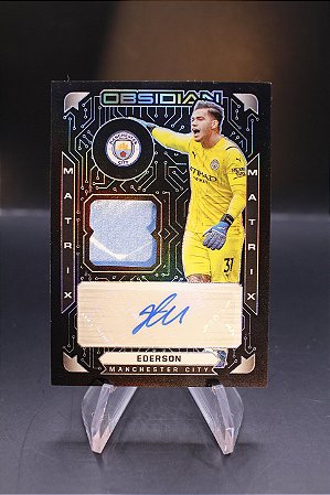 Ederson - 2021-22 Obsidian Soccer Patch Auto /85 Manchester City