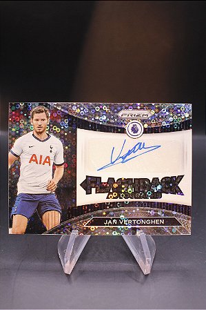 Jan Vertonghen - 2022-23 Panini Prizm EPL Auto Fastbreak Flashback Tottenham