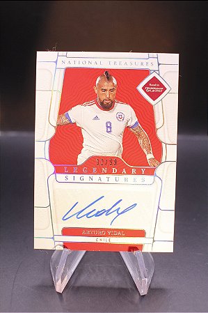 Arturo Vidal - 2022 National Treasures World Cup Qatar Legendary Auto /99 Chile