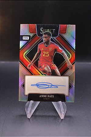 Ansu Fati - 2022-23 Select FIFA Signatures Silver Prizm Auto Spain