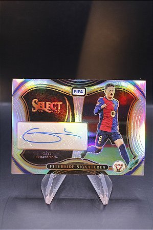 Gavi - 2024-25 Panini Select FIFA Silver Pitchside Auto Barcelona