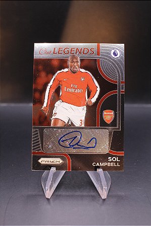 Sol Campbell - 2022-23 Prizm Premier League Club Legends Auto Arsenal