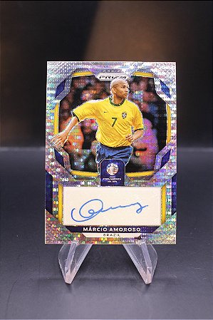 Marcio Amoroso - 2024 Panini Prizm Copa America Signatures Pulsar auto Brasil
