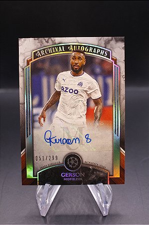 Gerson - 2022-23 Topps UEFA Museum Collection Archival Auto /299 Cruzeiro