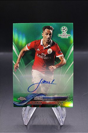 Jonas - 2017-18 Topps Chrome UCL Green Refractor Auto /99 Benfica