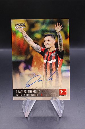 Charles Aranguiz - 2021-22 Stadium Club Chrome Auto Gold Refractor /50
