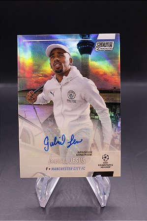 Gabriel Jesus - 2021-22 Stadium Club Chrome UEFA Manchester City Auto