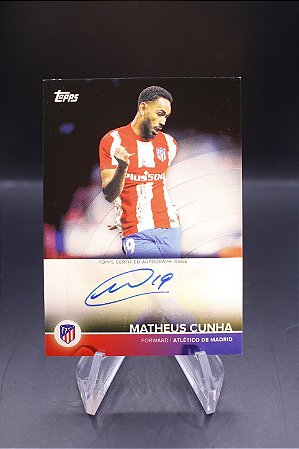Matheus Cunha - 2022 Topps Atletico de Madrid Team Set Auto