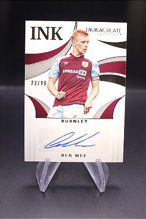 Ben Mee - 2021 Panini Immaculate Collection Soccer INK Auto /99 Burnley