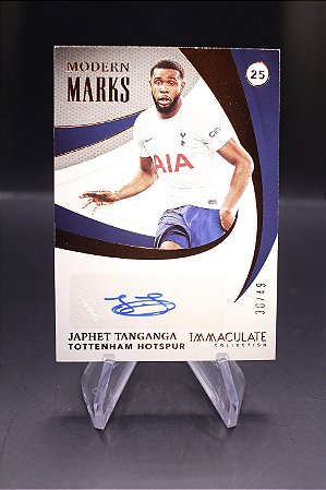 Japhet Tanganga - 2021 Immaculate Modern Marks Auto /49 Tottenham
