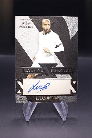 Lucas Moura - 2022 Leaf Ultimate Signature Auto Silver /10 São Paulo