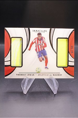 Thomas Lemar - 2021 Panini Immaculate Jumbo Dual Patches /49 Atletico de Madrid