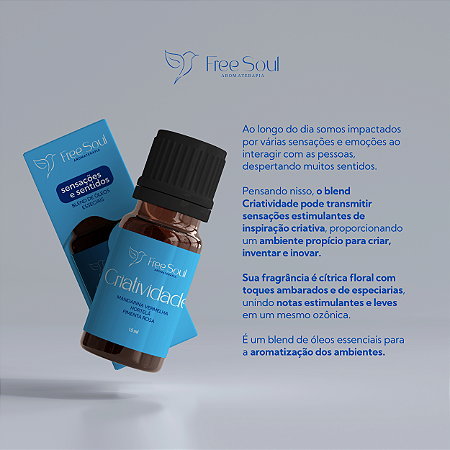 Blend de Óleos Essenciais em gotas 15ml CRIATIVIDADE