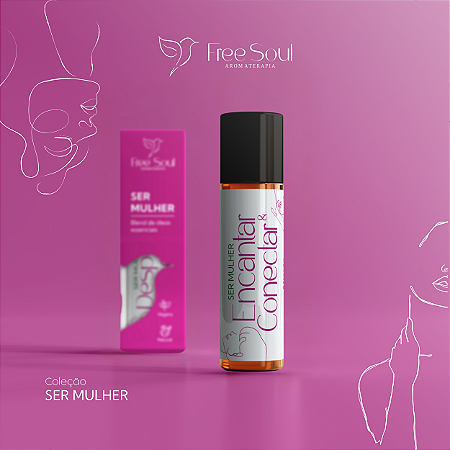 Blend de Óleos Essenciais Roll on 10ml ENCANTAR E CONECTAR