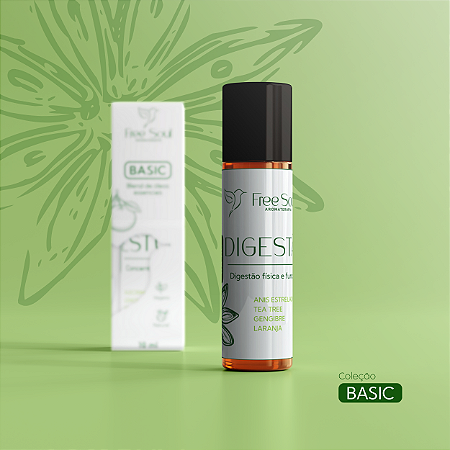 Blend de Óleos Essenciais Roll on 10ml DIGESTÃO