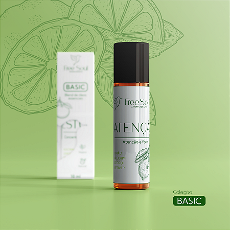 Blend de Óleos Essenciais Roll on 10ml ATENÇÃO