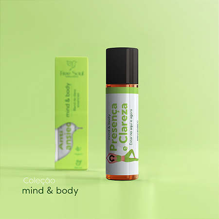 Blend de Óleos Essenciais Roll on 10ml PRESENÇA E CLAREZA