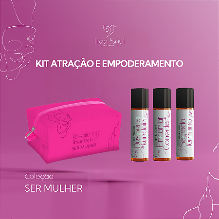 Kit Atração e Empoderamento (Trio) com Nécessaire