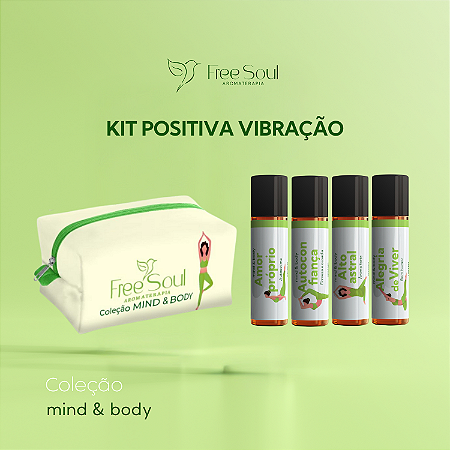 Kit Vibração Positiva (Quarteto) com Nécessaire