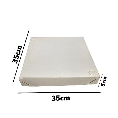 DOCE /SALGADO 350X350X50 - BRANCO - FARDO C/ 10 UND.