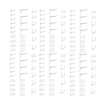 144 Ganchos Branco para Painel de Ferramentas