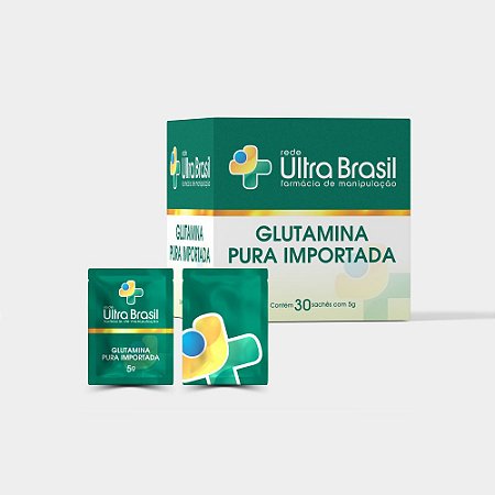 Glutamina Pura Importada - 30 Sachês