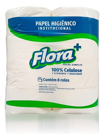 Papel Higienico Flora Plus Ouroppel 100% Celulose