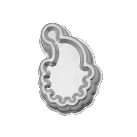Forma Ballerine Papai Noel 21,5cmX14,5cmX4,5cm - Caparroz