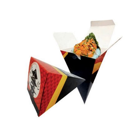 Embalagem Caixa Para Temaki Delivery Preta - 50un