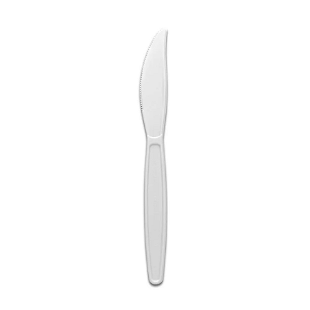 Faca Refeição Resistente Master Branco 50 unidades - Prafesta