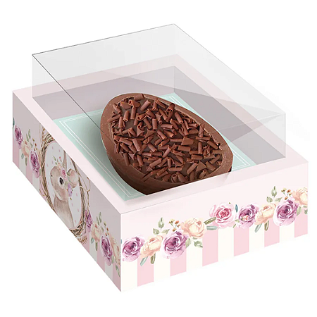 Caixa New Moldura para Meio Ovo 250g - Coelha Serena - 06 Unidades - Cromus