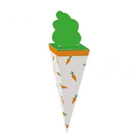 Caixa Cone Cenoura M 6,5X6,5X26,5cm - c/ 10 Unidades - Cromus