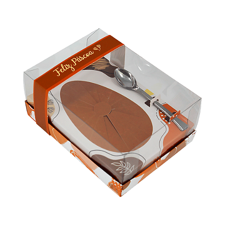 Caixa Classic Ovo de Colher Feliz Páscoa 250g (2987) - C/5unidades - ideia