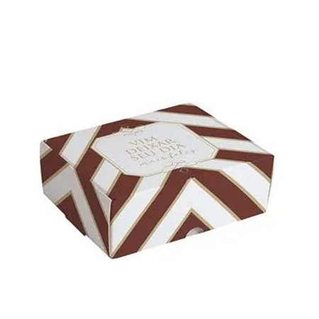 Caixa 6 Brigadeiro Chevron Marrom 10UN - CROMUS