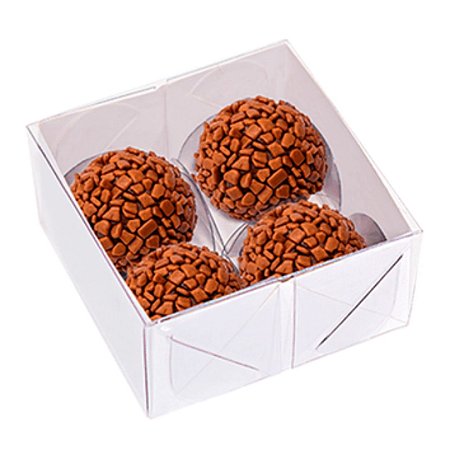 Caixa Basic Para 4 Doces Branca 10 Unidades - IDEIA